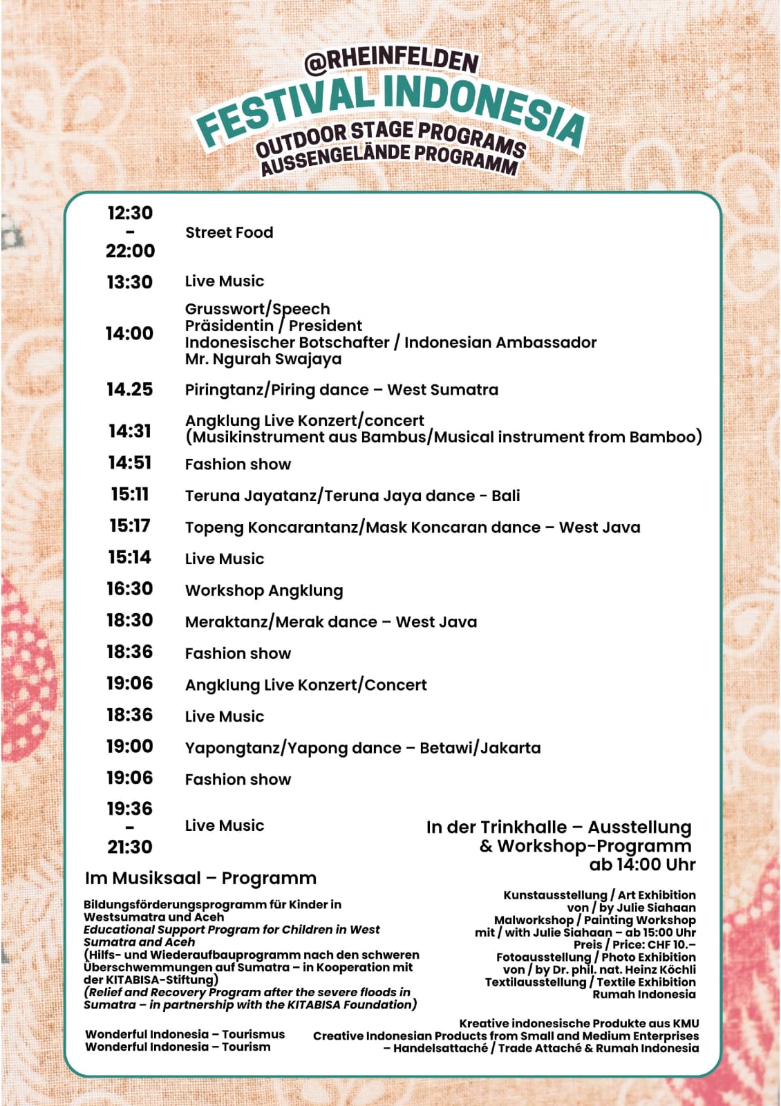 Programm Indonesien Festival 2026
