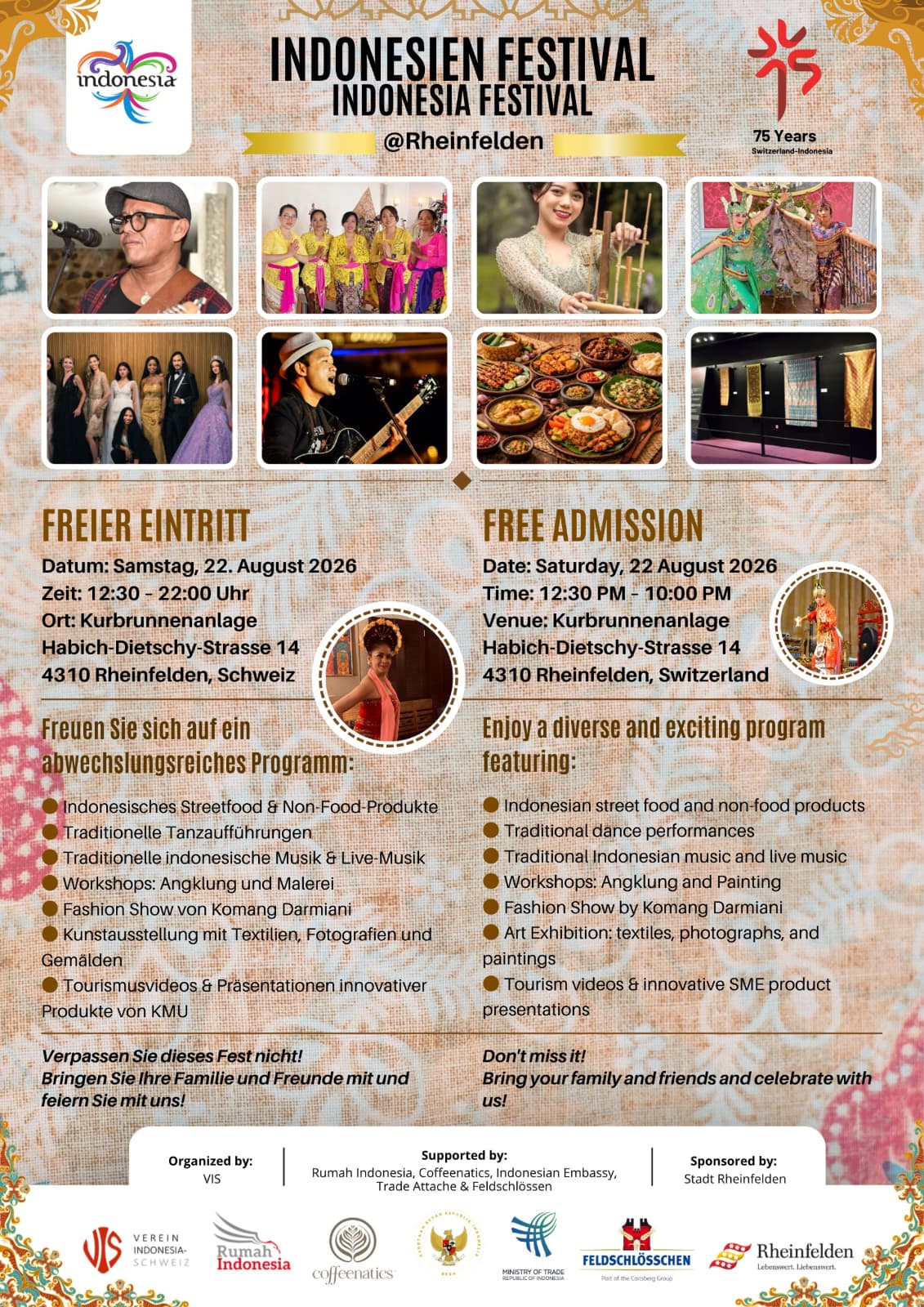 Flyer Indonesien Festival 2026
